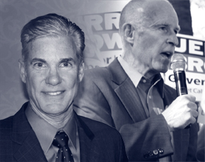 Tom Torlakson and Jerry Brown